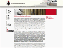 Tablet Screenshot of editoresindependientes.com